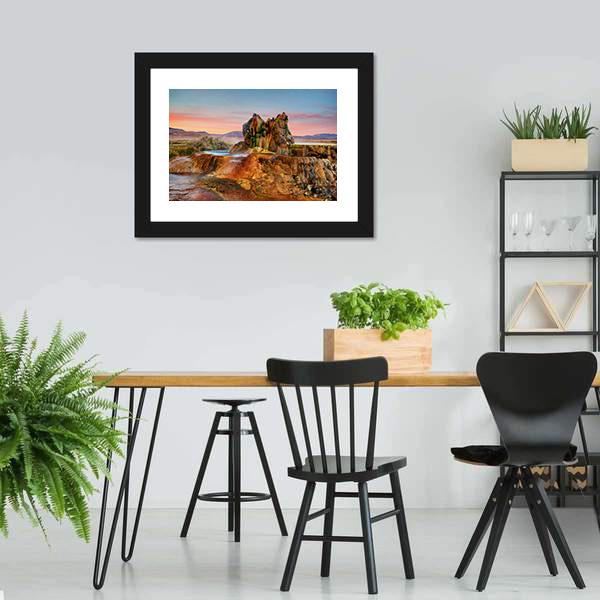 Fly Geyser Nevada Canvas Wall Art-3 Horizontal-Gallery Wrap-25" x 16"-Tiaracle
