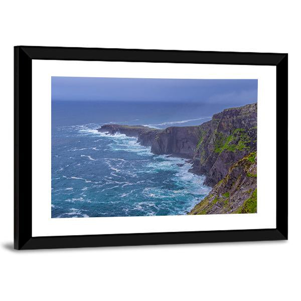 Fogher Cliffs Canvas Wall Art-3 Horizontal-Gallery Wrap-25" x 16"-Tiaracle