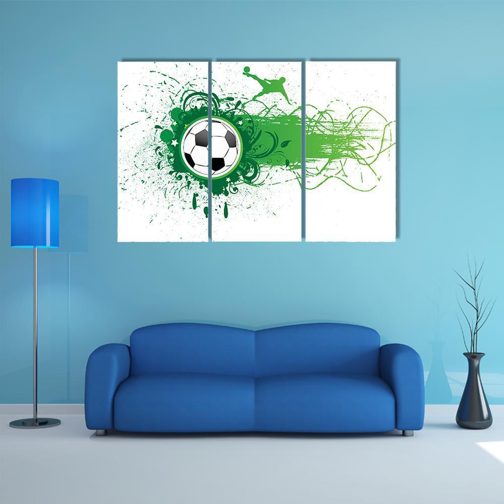 Football Banner Canvas Wall Art-3 Horizontal-Gallery Wrap-37" x 24"-Tiaracle