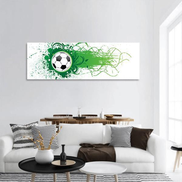 Football Banner Panoramic Canvas Wall Art-1 Piece-36" x 12"-Tiaracle