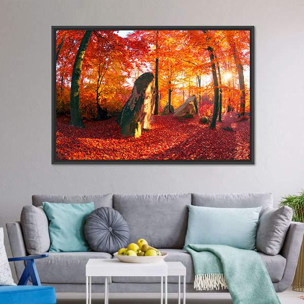 Forest Of The Carpathians Canvas Wall Art-3 Horizontal-Gallery Wrap-25" x 16"-Tiaracle