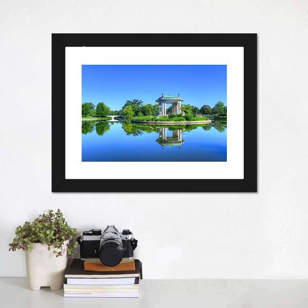 Forest Park St. Louis Canvas Wall Art-1 Piece-Framed Print-20" x 16"-Tiaracle