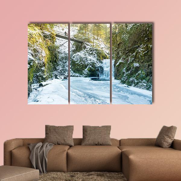 Baden In Winter Canvas Wall Art-3 Horizontal-Gallery Wrap-25" x 16"-Tiaracle