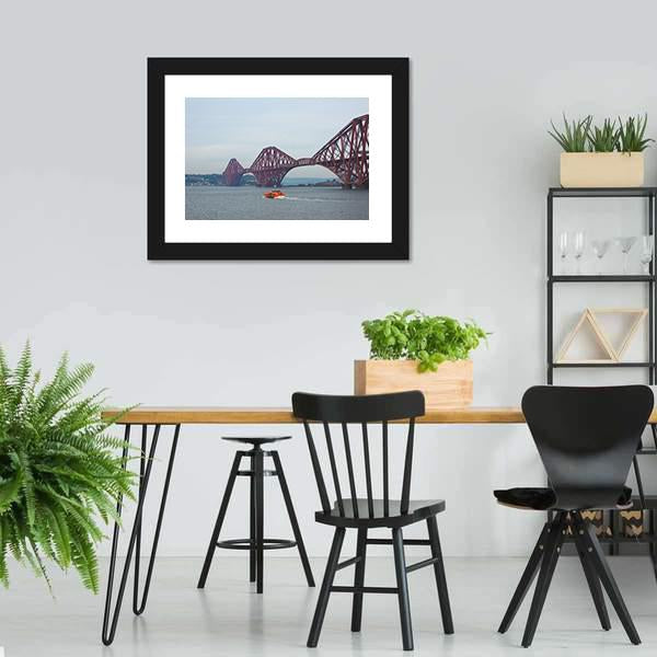 Forth Bridge UK Canvas Wall Art-3 Horizontal-Gallery Wrap-25" x 16"-Tiaracle