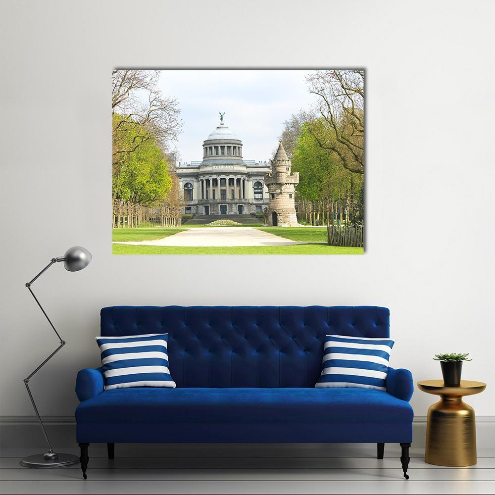 Fortress Tower Brussels Canvas Wall Art-1 Piece-Gallery Wrap-48" x 32"-Tiaracle