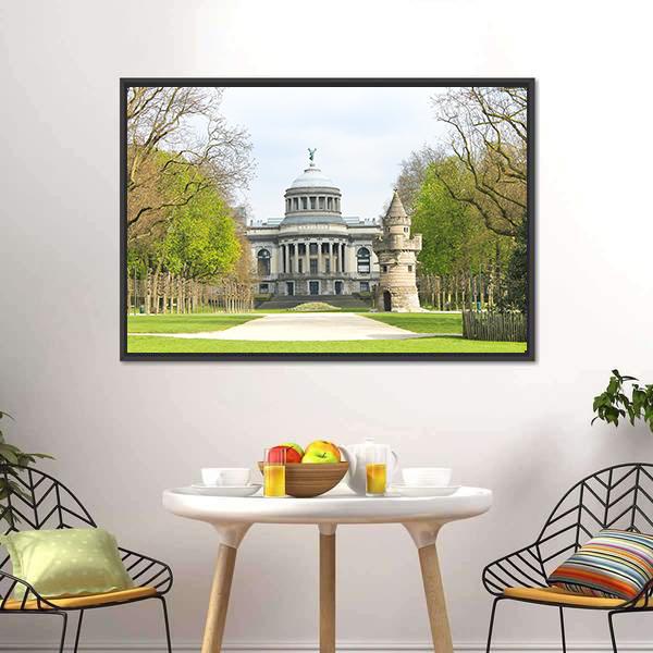 Fortress Tower Brussels Canvas Wall Art-3 Horizontal-Gallery Wrap-25" x 16"-Tiaracle