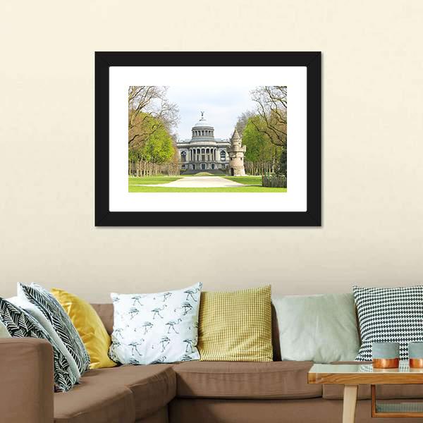 Fortress Tower Brussels Canvas Wall Art-3 Horizontal-Gallery Wrap-25" x 16"-Tiaracle