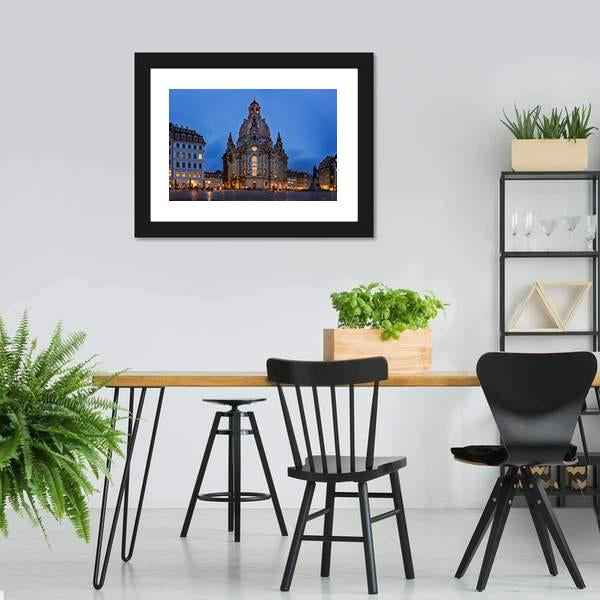 Frauenkirche Dresden Canvas Wall Art-3 Horizontal-Gallery Wrap-25" x 16"-Tiaracle