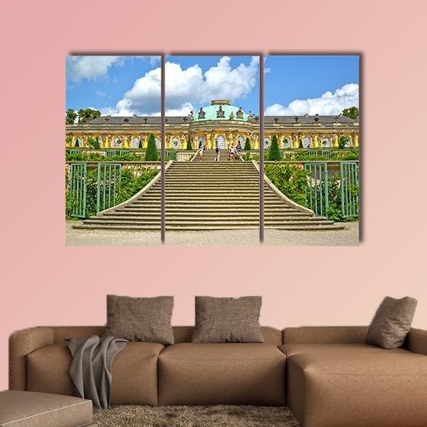 Sanssouci Palace Canvas Wall Art-3 Horizontal-Gallery Wrap-25" x 16"-Tiaracle