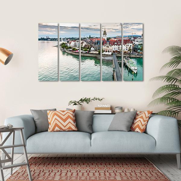 Friedrichshafen City Germany Canvas Wall Art-5 Horizontal-Gallery Wrap-22" x 12"-Tiaracle