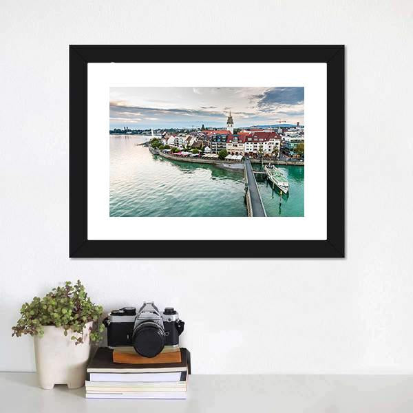 Friedrichshafen City Germany Panoramic Canvas Wall Art-1 Piece-36" x 12"-Tiaracle