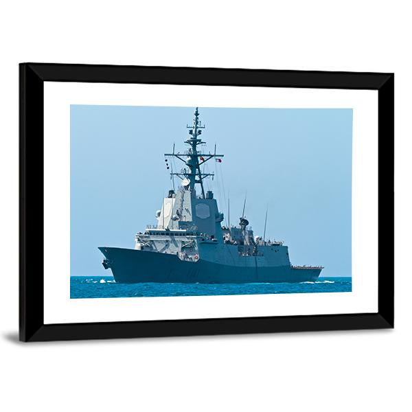 Frigate F-101 Canvas Wall Art-5 Horizontal-Gallery Wrap-22" x 12"-Tiaracle