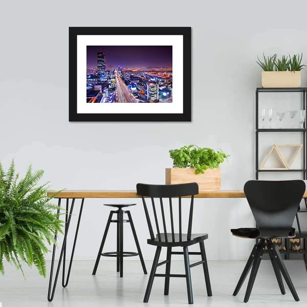 Gangnam District Skyline Canvas Wall Art-3 Horizontal-Gallery Wrap-25" x 16"-Tiaracle