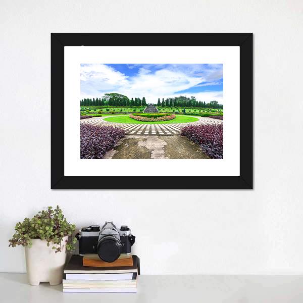 Garden Flowers Thailand Canvas Wall Art-1 Piece-Framed Print-20" x 16"-Tiaracle