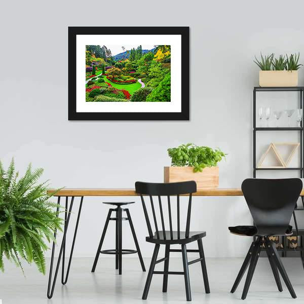 Gardens On Vancouver Island Canvas Wall Art-3 Horizontal-Gallery Wrap-25" x 16"-Tiaracle