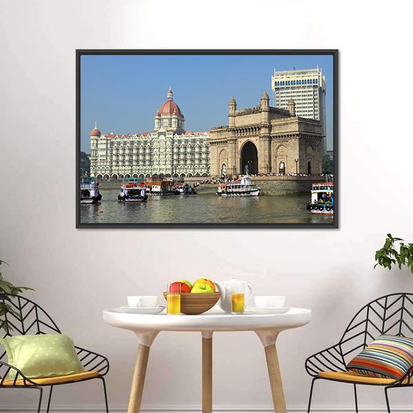 Gate Of India Canvas Wall Art-5 Horizontal-Gallery Wrap-22" x 12"-Tiaracle