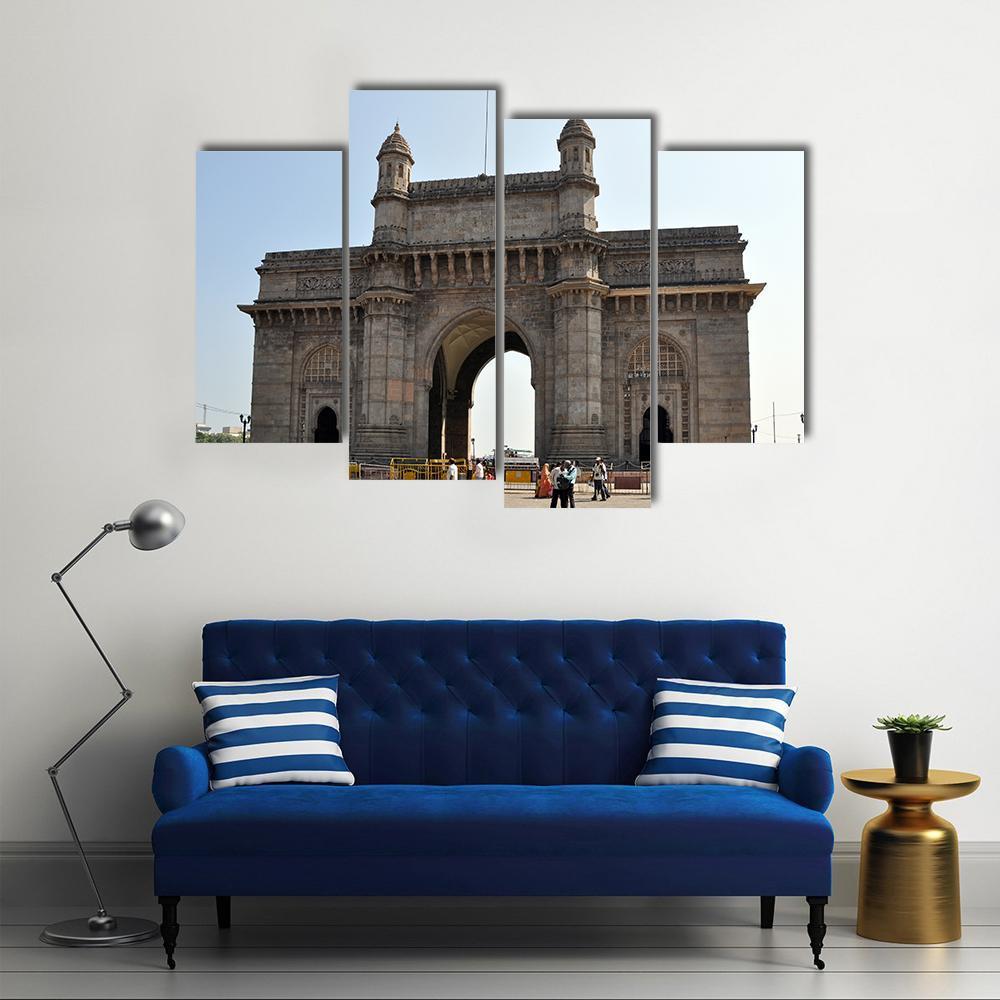 Gateway Of India In Mumbai Canvas Wall Art-4 Pop-Gallery Wrap-50" x 32"-Tiaracle