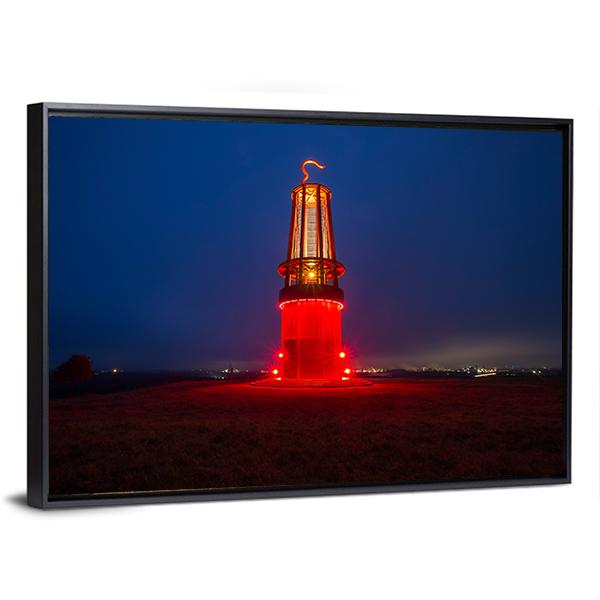 Geleucht Mining Statue Canvas Wall Art-3 Horizontal-Gallery Wrap-25" x 16"-Tiaracle