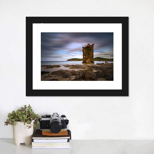 Genovese Tower France Canvas Wall Art-1 Piece-Framed Print-20" x 16"-Tiaracle