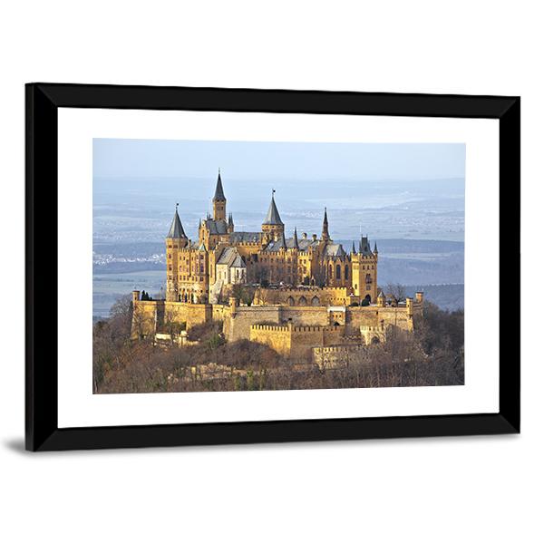 German Castle Hohenzollern Canvas Wall Art-5 Horizontal-Gallery Wrap-22" x 12"-Tiaracle