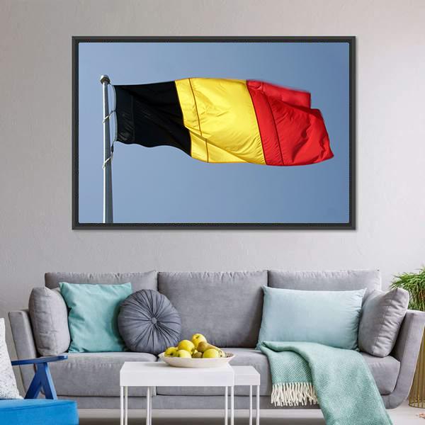 German National Flag Panoramic Canvas Wall Art-1 Piece-36" x 12"-Tiaracle