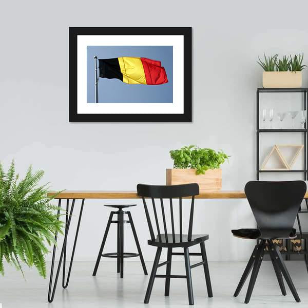 German National Flag Panoramic Canvas Wall Art-1 Piece-36" x 12"-Tiaracle