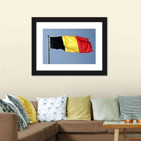 German National Flag Panoramic Canvas Wall Art-1 Piece-36" x 12"-Tiaracle