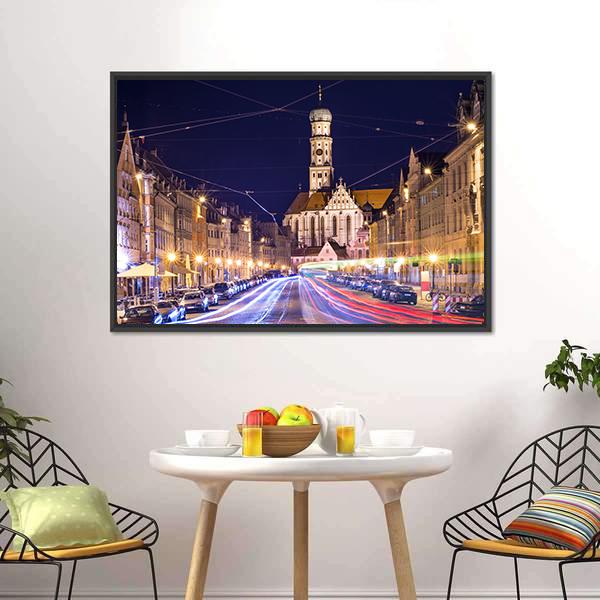 Germany Cityscape Canvas Wall Art-5 Horizontal-Gallery Wrap-22" x 12"-Tiaracle