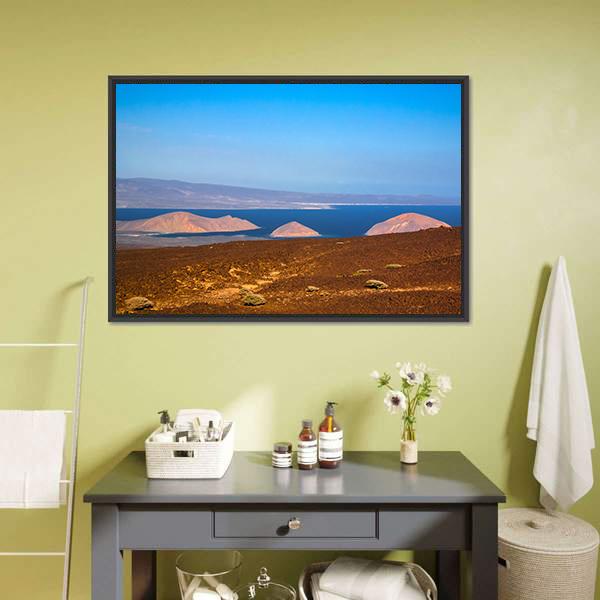Ghoubet Lake & Diable Island Panoramic Canvas Wall Art-1 Piece-36" x 12"-Tiaracle