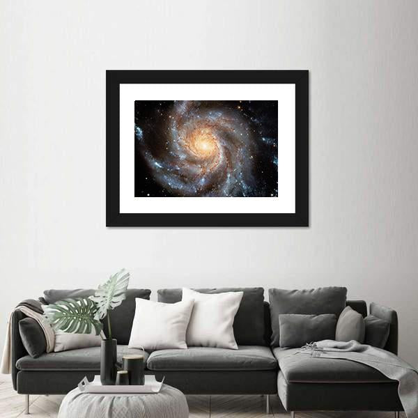 Giant Spiral Disk Canvas Wall Art-1 Piece-Framed Print-20" x 16"-Tiaracle