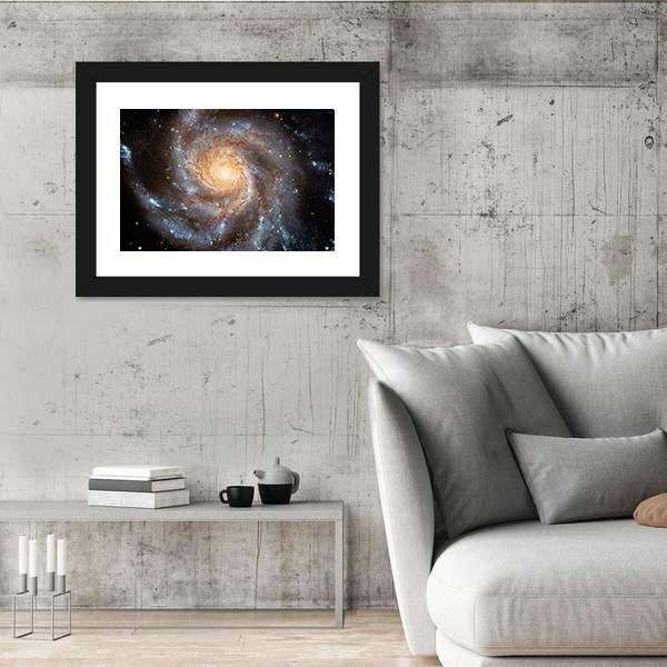 Giant Spiral Disk Canvas Wall Art-5 Horizontal-Gallery Wrap-22" x 12"-Tiaracle