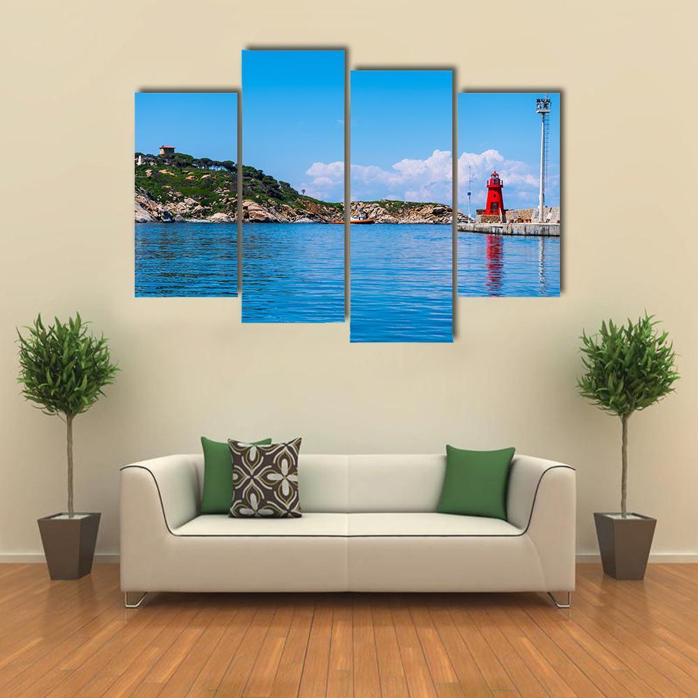 Giglio Island Italy Canvas Wall Art-4 Pop-Gallery Wrap-50" x 32"-Tiaracle