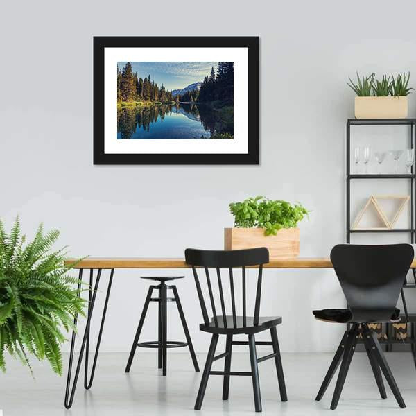 Glacier National Park Montana Canvas Wall Art-3 Horizontal-Gallery Wrap-25" x 16"-Tiaracle
