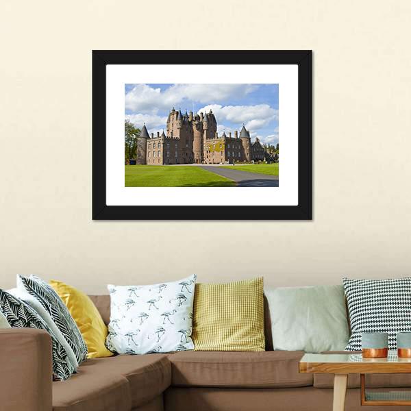 Glamis Castle Scotland Canvas Wall Art-3 Horizontal-Gallery Wrap-25" x 16"-Tiaracle
