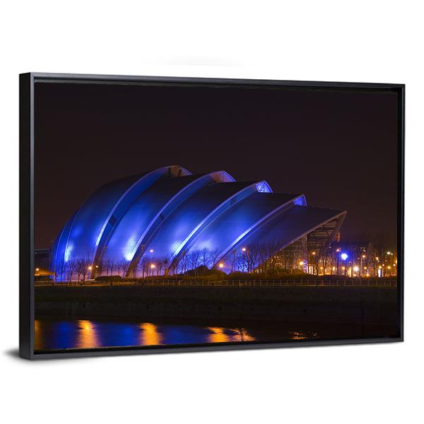 Glasgow Armadillo Building Canvas Wall Art-3 Horizontal-Gallery Wrap-25" x 16"-Tiaracle
