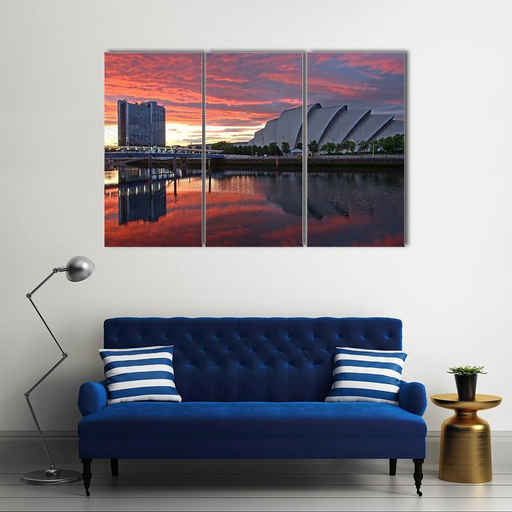 Glasgow Harbor District Canvas Wall Art-3 Horizontal-Gallery Wrap-37" x 24"-Tiaracle