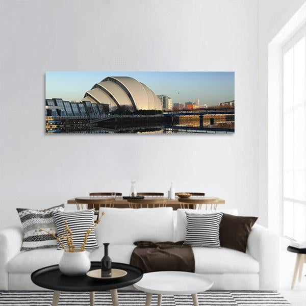 Glasgow Armadillo In Winter Panoramic Canvas Wall Art-1 Piece-36" x 12"-Tiaracle