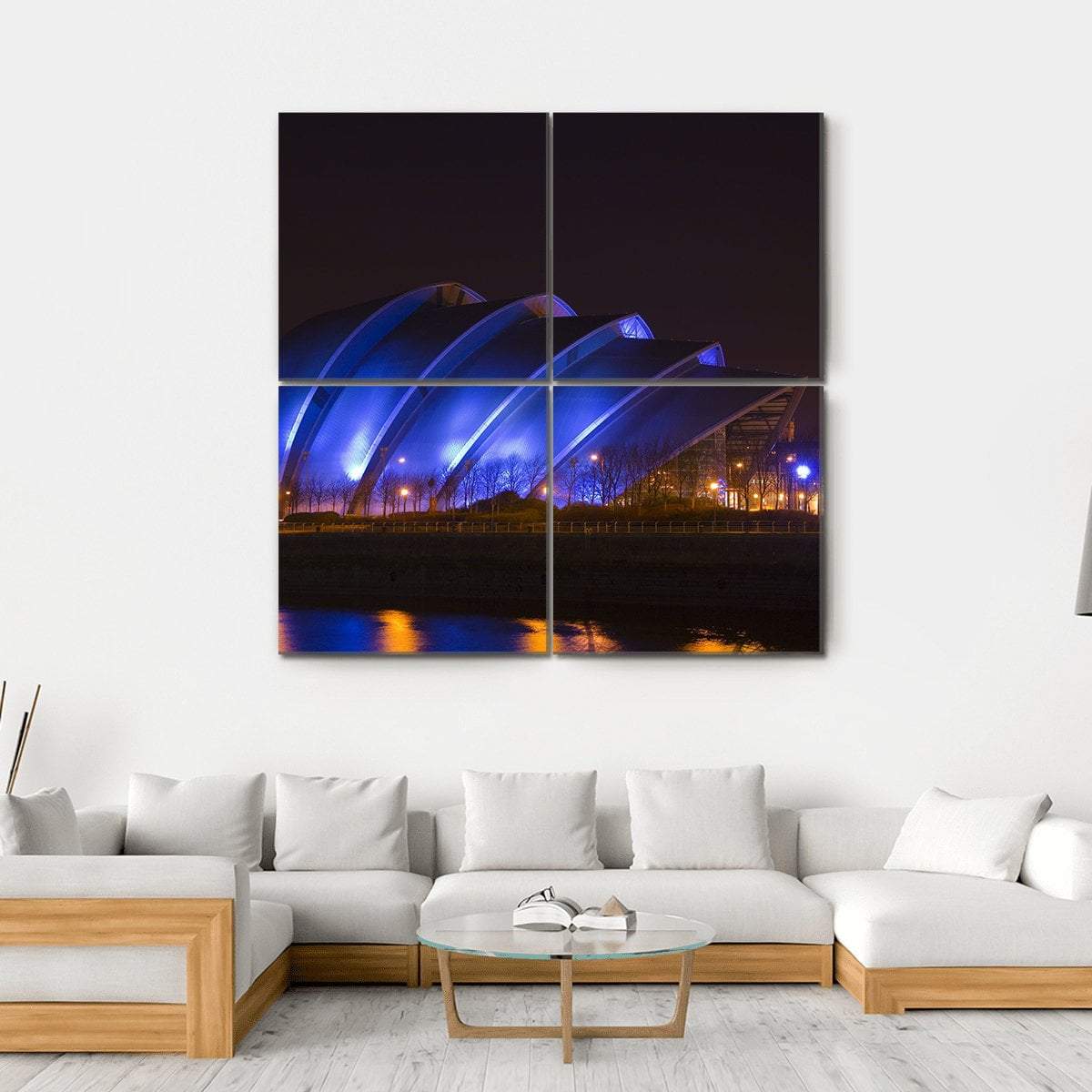 Glasgow Armadillo Building Canvas Wall Art-4 Square-Gallery Wrap-17" x 17"-Tiaracle