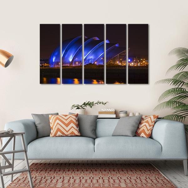Glasgow Armadillo Building Canvas Wall Art-5 Horizontal-Gallery Wrap-22" x 12"-Tiaracle