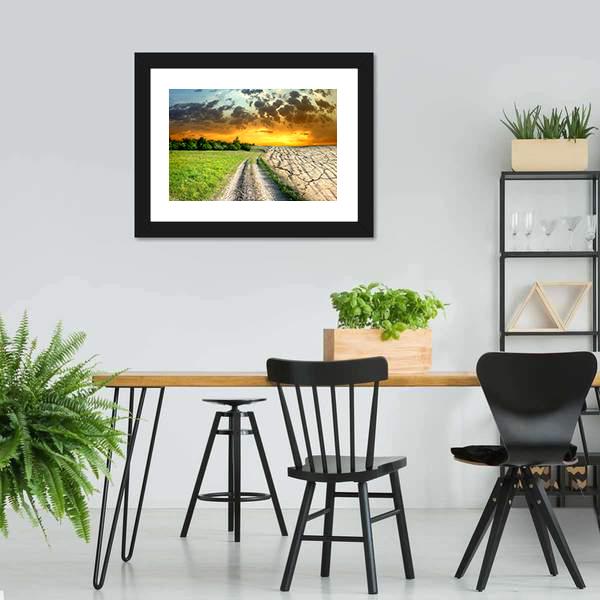 Global Warming Effect Canvas Wall Art-3 Horizontal-Gallery Wrap-25" x 16"-Tiaracle