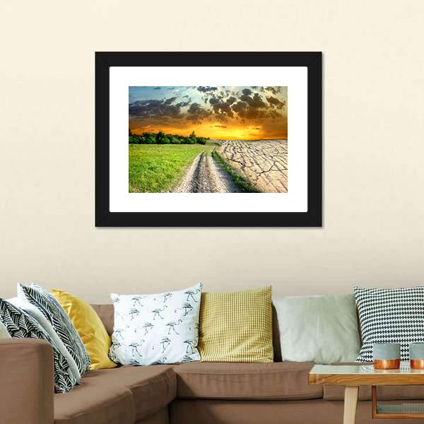 Global Warming Effect Canvas Wall Art-3 Horizontal-Gallery Wrap-25" x 16"-Tiaracle