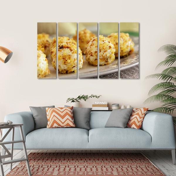 Goat Cheese Balls Canvas Wall Art-5 Horizontal-Gallery Wrap-22" x 12"-Tiaracle