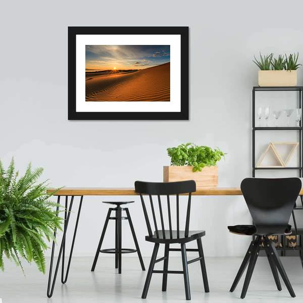 Gobi Desert In Mongolia Canvas Wall Art-3 Horizontal-Gallery Wrap-25" x 16"-Tiaracle