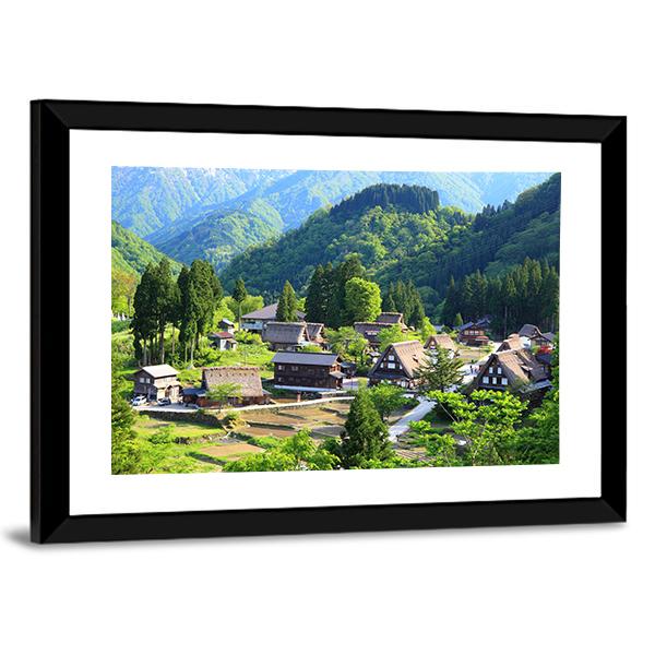 Gokayama Toyama Japan Canvas Wall Art-5 Horizontal-Gallery Wrap-22" x 12"-Tiaracle