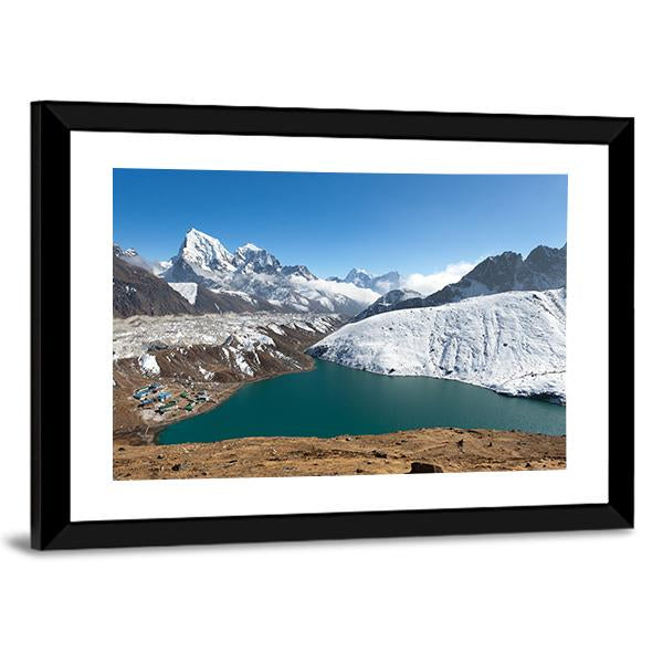 Gokyo Lake Nepal Panoramic Canvas Wall Art-1 Piece-36" x 12"-Tiaracle