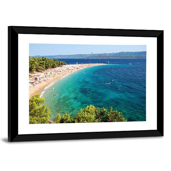 Golden Cape Croatia Canvas Wall Art-3 Horizontal-Gallery Wrap-25" x 16"-Tiaracle