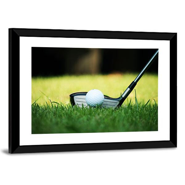 Golf Club & Ball Canvas Wall Art-5 Horizontal-Gallery Wrap-22" x 12"-Tiaracle