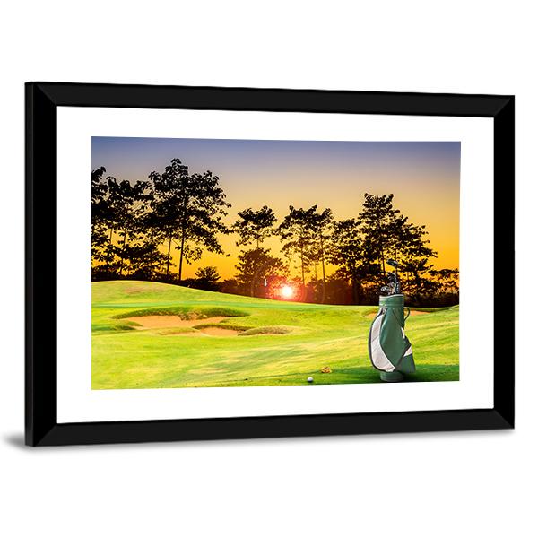 Golf Equipment Canvas Wall Art-5 Horizontal-Gallery Wrap-22" x 12"-Tiaracle