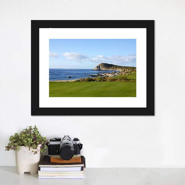 Golf In Los Cabos Canvas Wall Art-1 Piece-Framed Print-20" x 16"-Tiaracle
