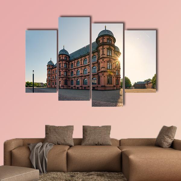 Gottesaue Palace Canvas Wall Art-4 Pop-Gallery Wrap-50" x 32"-Tiaracle